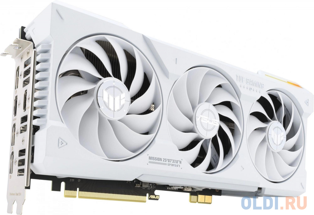 Видеокарта Asus PCI-E 4.0 TUF-RTX4070TIS-O16G-BTF-WHITE NVIDIA GeForce RTX 4070TI Super 16Gb 192bit GDDR6X 2640/21000 HDMIx2 DPx3 HDCP Ret в Москвe