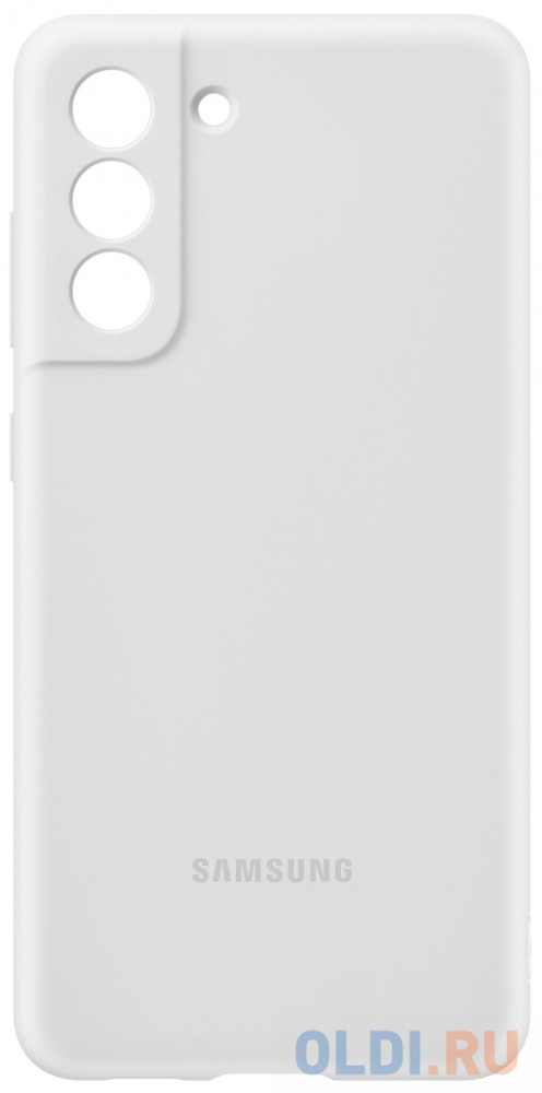 Чехол (клип-кейс) Samsung для Samsung Galaxy S21 FE Silicone Cover белый (EF-PG990TWEGRU) в Москвe