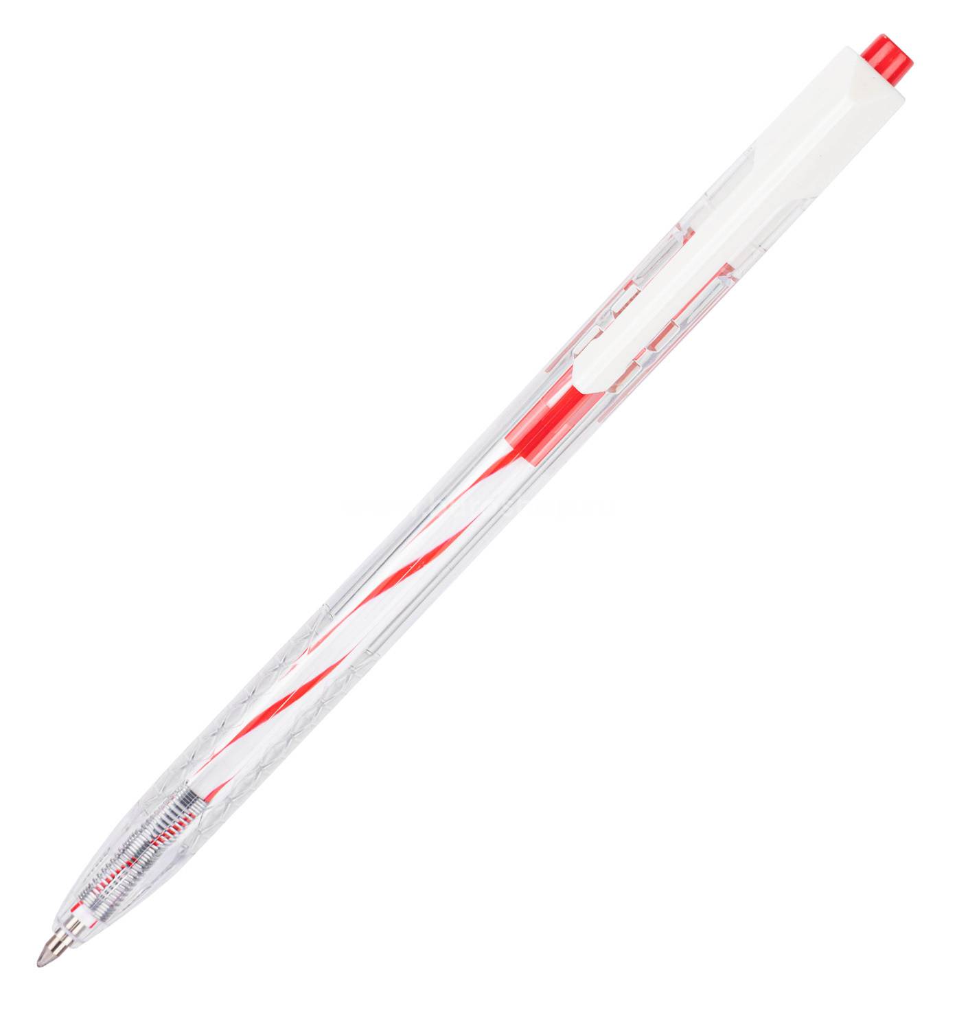 Ручка шариковая автомат DELI Arrow EQ24-RD, красный, пластик, коробка (1503204)