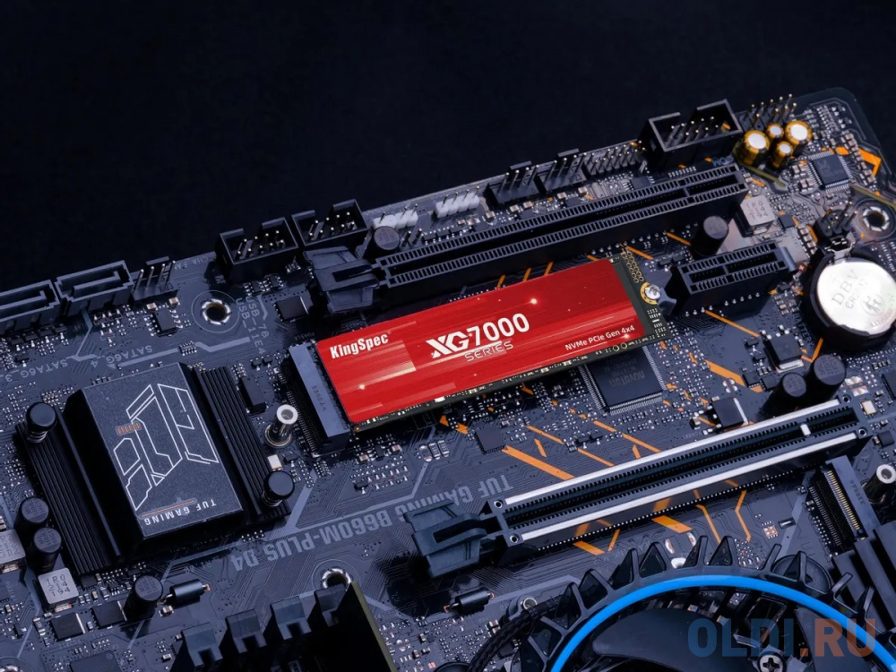 Твердотельный накопитель SSD M.2 KingSpec 1.0Tb XG7000 Series <XG7000-1TB> (PCI-E 4.0 x4, up to 7400/6600MBs, 3D TLC, 600TBW, NVMe 1.4, 22х80mm,