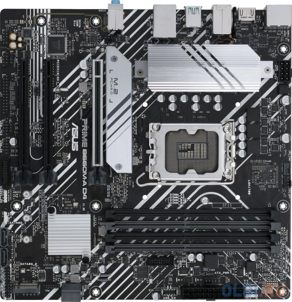 ASUS PRIME B660M-A D4-CSM, LGA1700, B660, 4*DDR4, DP+ 2* HDMI, SATA3 + RAID, Audio, Gb LAN, USB 3.2*6, USB 2.0*6, COM*1 header, LPT*1 header (w/o cabl