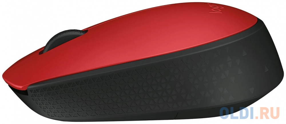 Мышь беспроводная Logitech M170 красный USB + радиоканал в Москвe