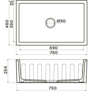 Кухонная мойка Omoikiri Mikura 76-Klimt white (4993022)