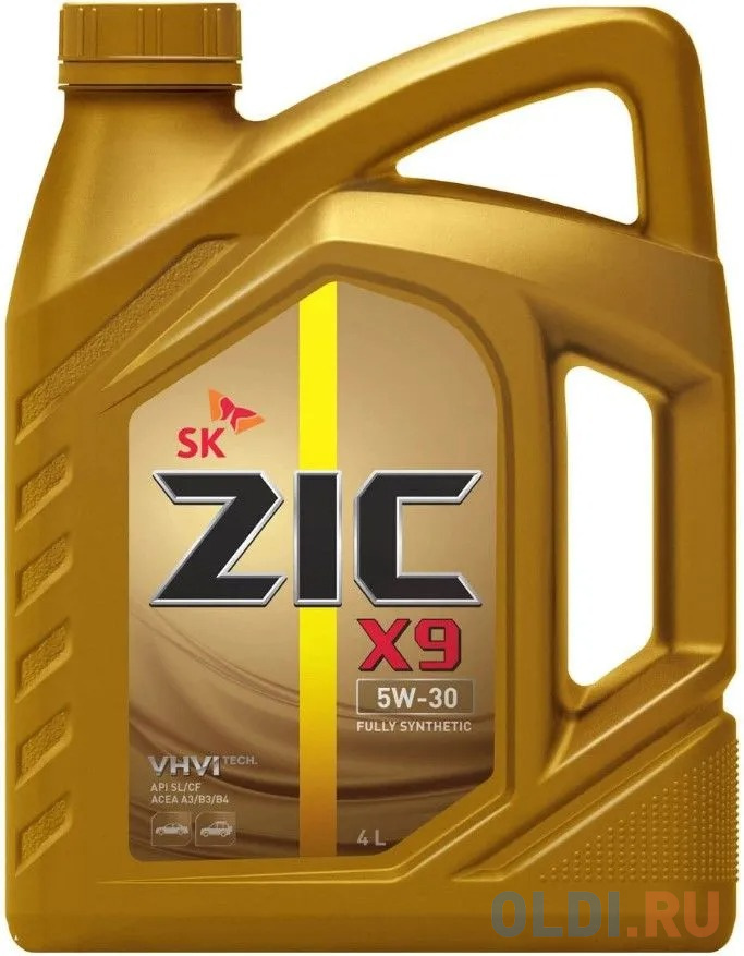 Моторное масло ZIC X9, 5W-30, 4л, синтетическое [162614]