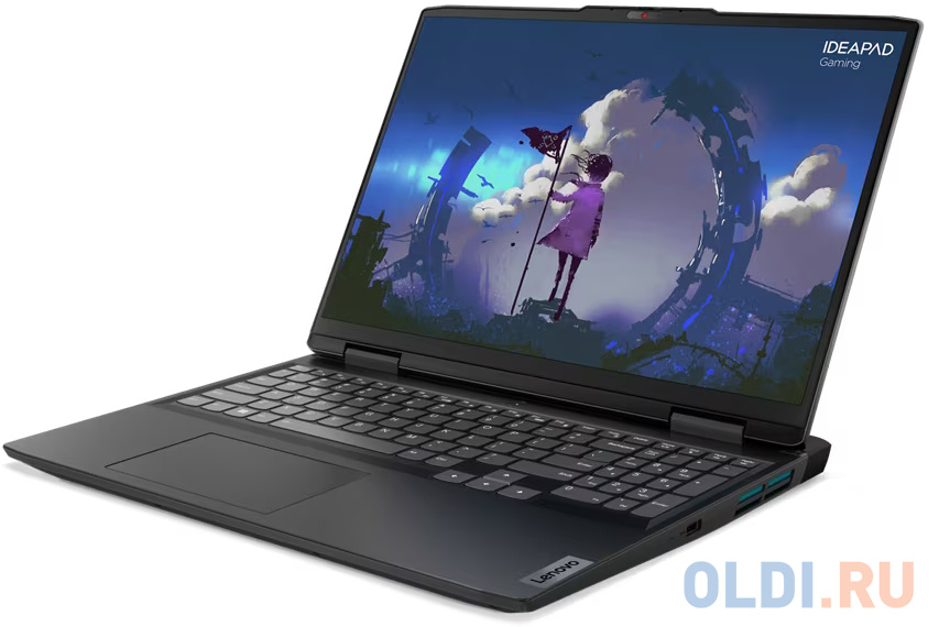 Ноутбук 16" IPS FHD Lenovo IdeaPad Gaming 3 16IAH7 grey (Core i5 12450H/16Gb/512Gb SSD/3050 4Gb/noOS) (82SA00FARK)