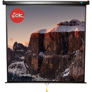 Экран для проектора S'OK 150x150 Wallscreen 1:1 84'' Black (SCPSW-150x150BLCK) в Москвe