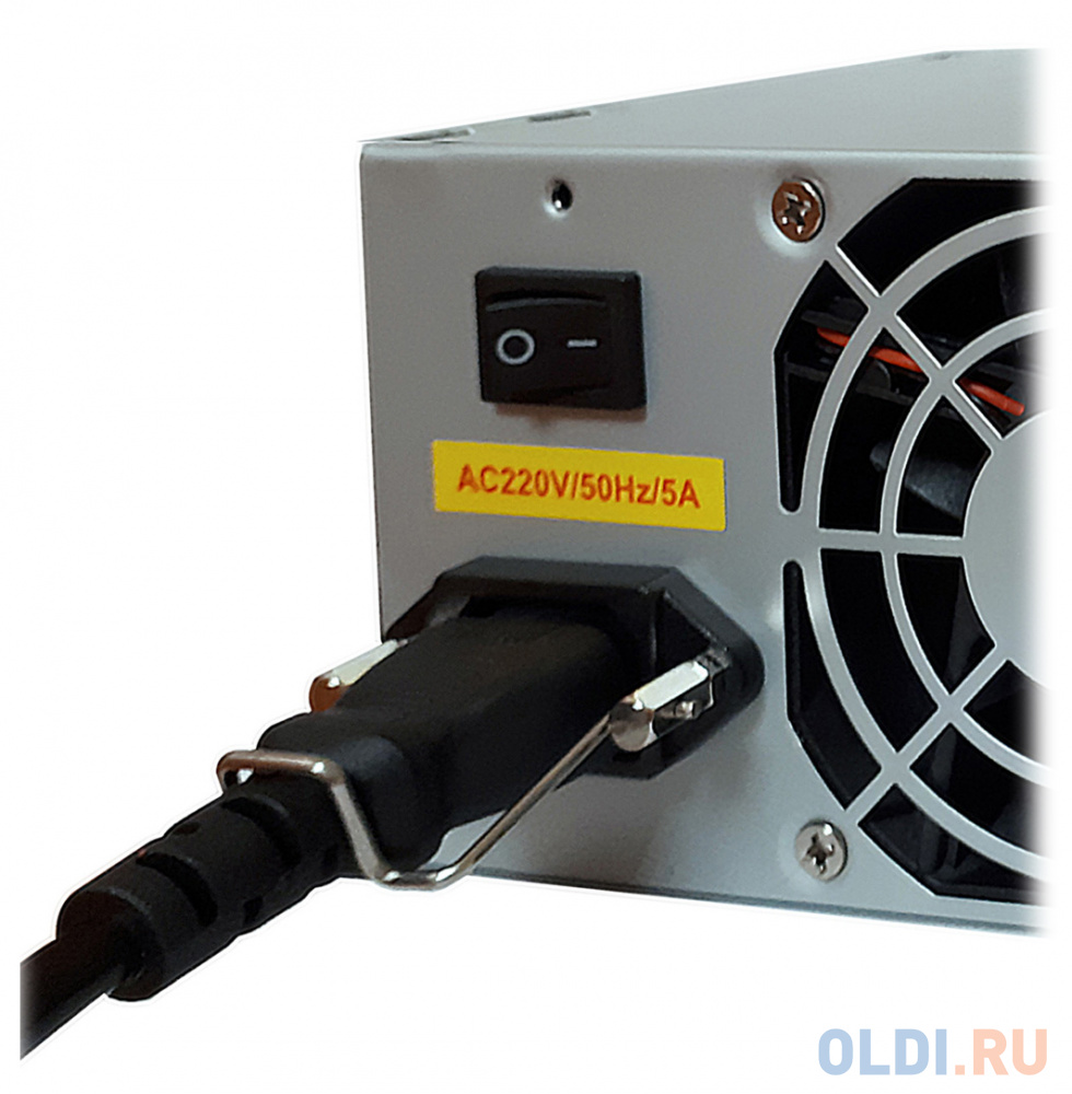 Exegate EX169945RUS-S Блок питания CP350, ATX, SC, 8cm fan, 24p+4p, 3*SATA, 2*IDE, FDD + кабель 220V с защитой от выдергивания