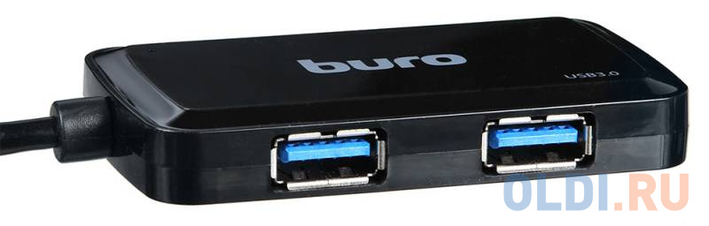 Концентратор USB 3.0 BURO BU-HUB4-U3.0-S 4 х USB 3.0 черный