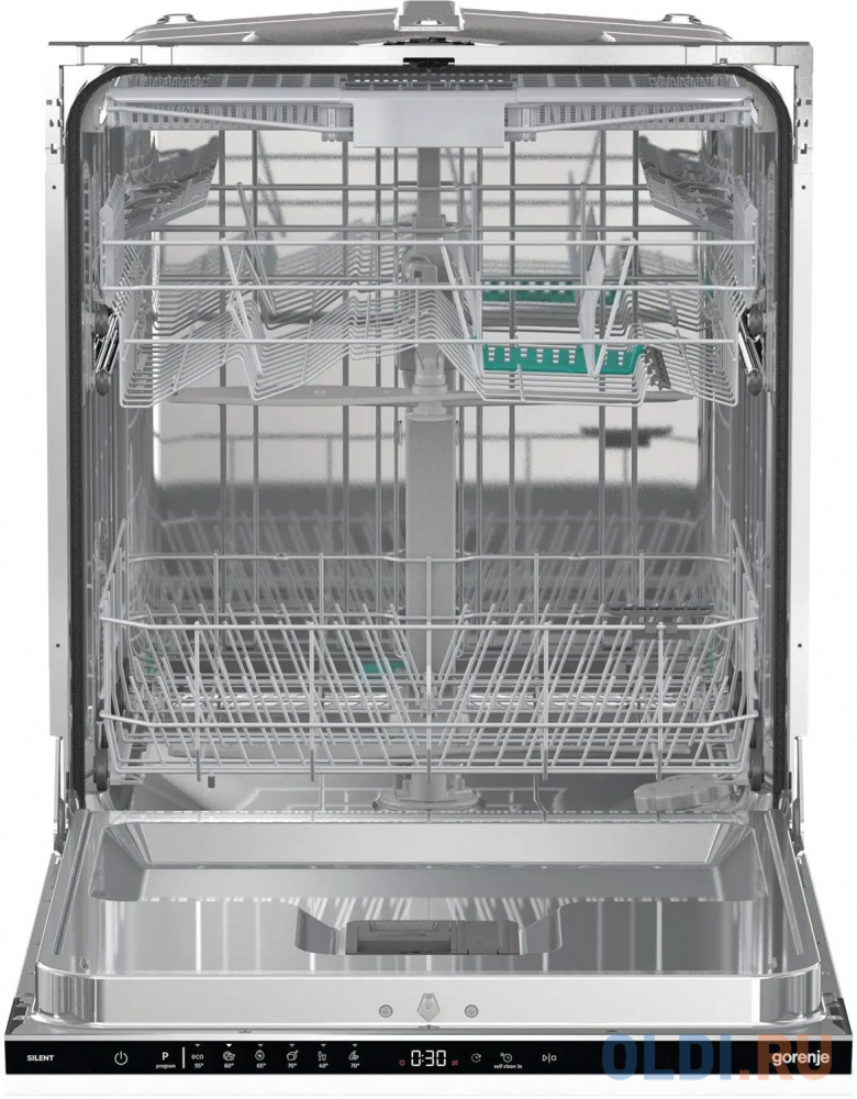 Посудомоечная машина Gorenje, загрузка 16 комплектов, стандартный мотор, регулировка верхней корзины по высоте, 3 корзины, сенсорное управление, свето