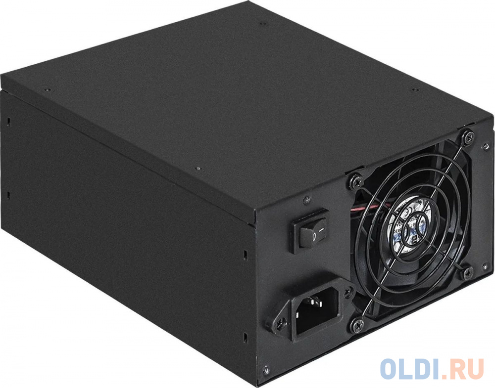 Серверный БП 400W ExeGate ServerPRO-400ADS (ATX, APFC, КПД 82% (80 PLUS), 2x8cm fans, 24pin, (4+4)pin, PCIe, 9xSATA, black)