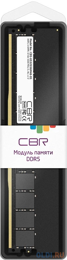 Оперативная память для компьютера CBR CD5-US32G56M46-01 DIMM 32Gb DDR5 5600 MHz CD5-US32G56M46-01 в Москвe