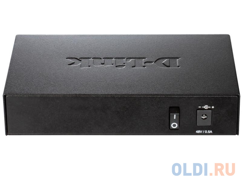 Коммутатор D-Link Switch DES-1005P/B1A Неуправляемый коммутатор с 5 портами 10/100Base-TX, функцией энергосбережения и поддержкой QoS (4 порта с подде в Москвe