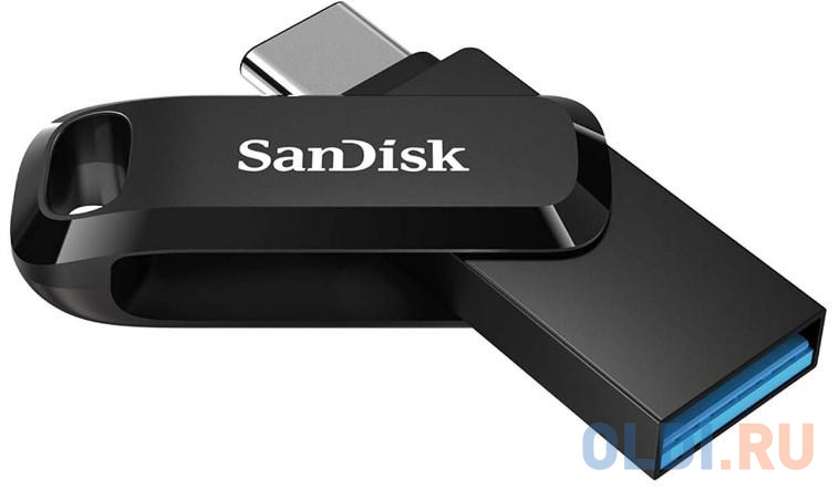 Флеш Диск Sandisk 512Gb Ultra Dual Drive Go SDDDC3-512G-G46 USB3.1 черный в Москвe