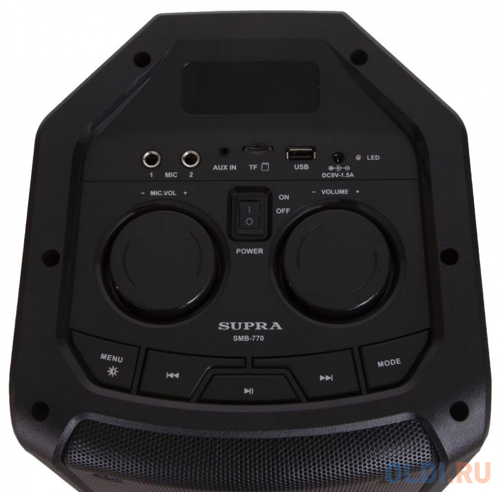 Минисистема Supra SMB-770 черный 500Вт FM USB BT SD