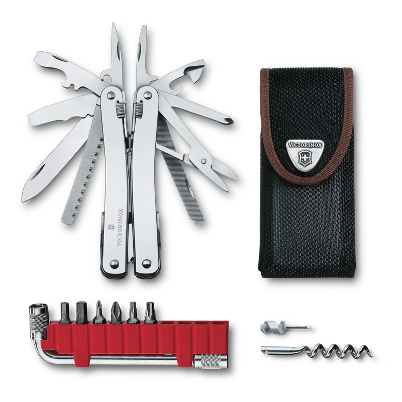 Мультитул Victorinox SwissTool Spirit X Plus, 105 мм, 35 функций, нейлоновый чехол в Москвe