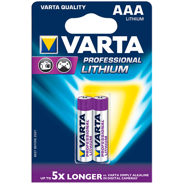 Батарея Varta Professional Lithium AAA (2шт)