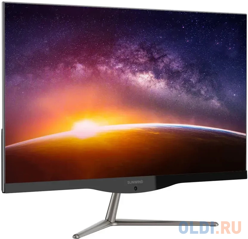 Моноблок SunWind Motion AiO 23i 23.8" Full HD i3 10110U (2.1) 8Gb SSD256Gb UHDG CR Ubuntu GbitEth WiFi BT 65W клавиатура мышь Cam черный 1920x108