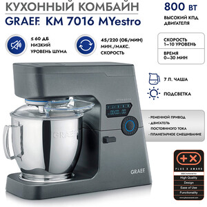 Миксер планетарный GRAEF KM 7016 grau в Москвe