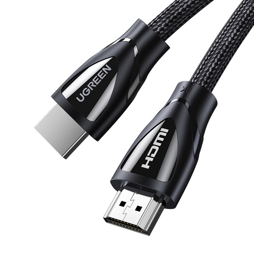 Кабель HDMI(19M)-HDMI(19M) v2.1 4K, 8K, экранированный, 1 м, черный UGREEN HD140 (80401)