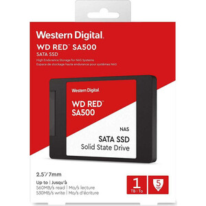 Накопитель SSD Western Digital (WD) Original SATA III 1Tb WDS100T1R0A Red (WDS100T1R0A)