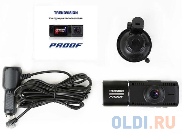 Видеорегистратор TrendVision Proof PRO GPS черный 1080x1920 146гр. GPS