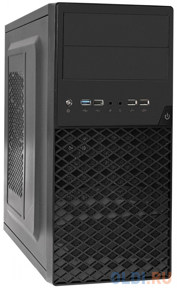 Корпус Minitower ExeGate BA-203U-AA350 (mATX, БП AA350 с вент. 8см, 3*USB+1*USB3.0, аудио, черный)