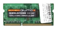Память DDR3 SODIMM 8Gb, 1333MHz, CL9, 1.35/1.5 В, Qumo (QUM3S-8G1333C9(R)) Bulk (OEM)