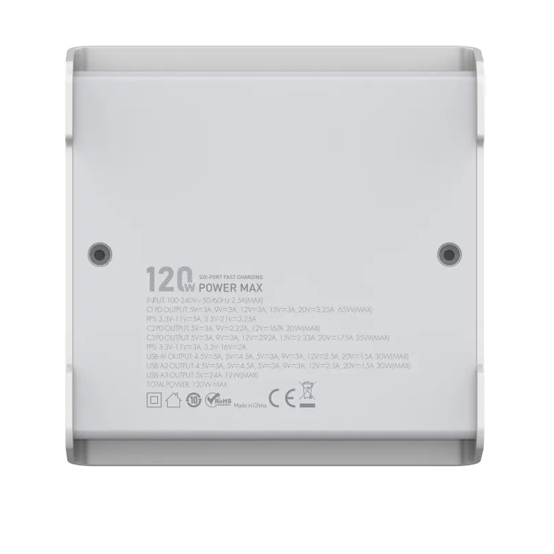 Зарядное устройство Ldnio Q605 6xUSB 120W White LD_C3478