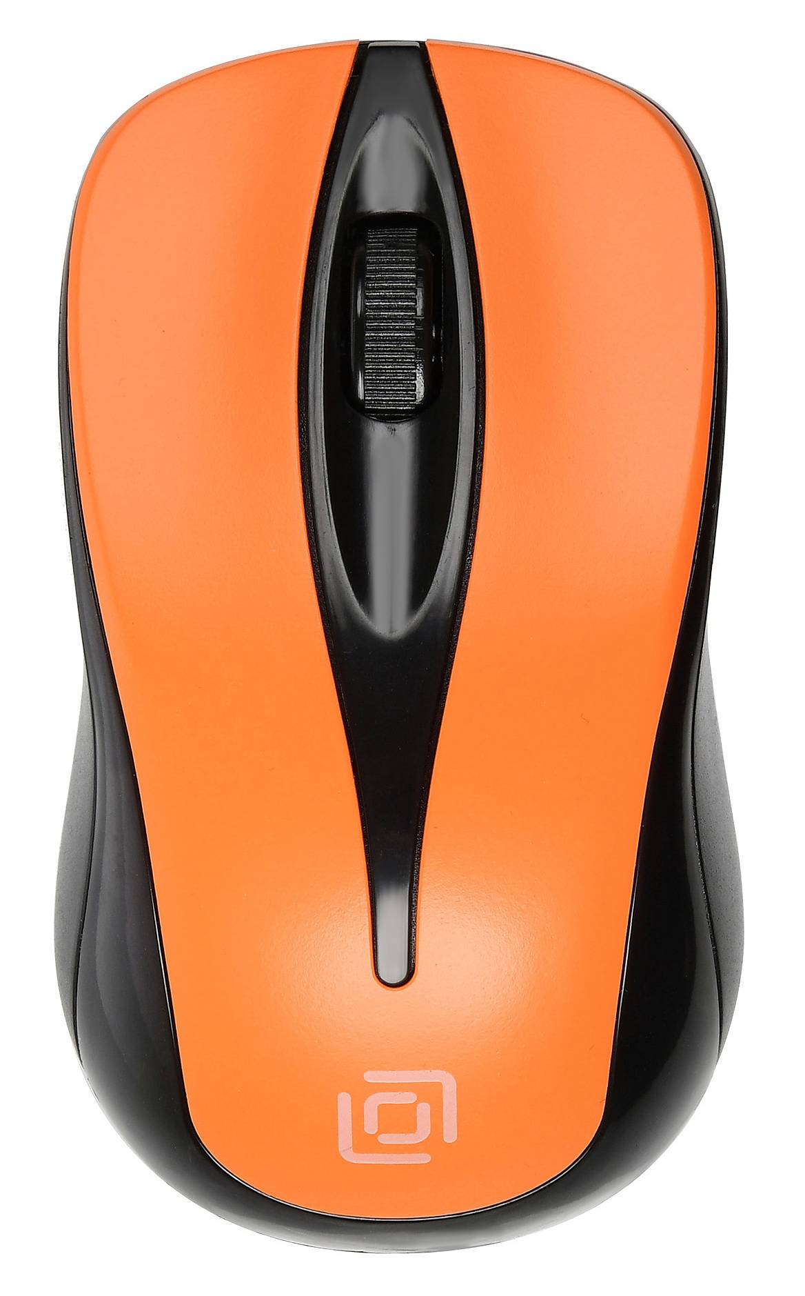Мышь Оклик 675MW, черный/оранжевый (1025920)