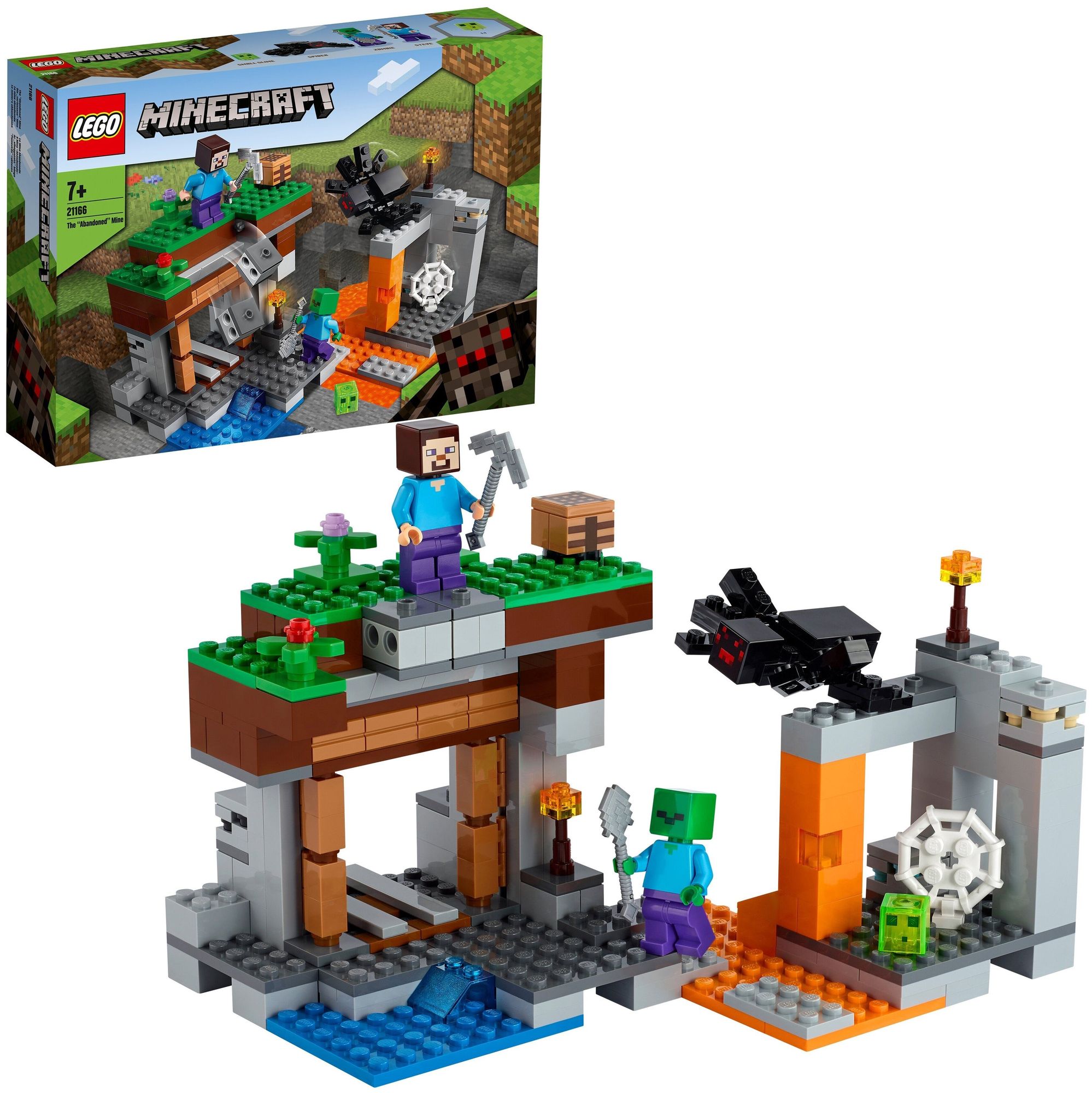 Конструктор LEGO Minecraft "Заброшенная» шахта" 21166