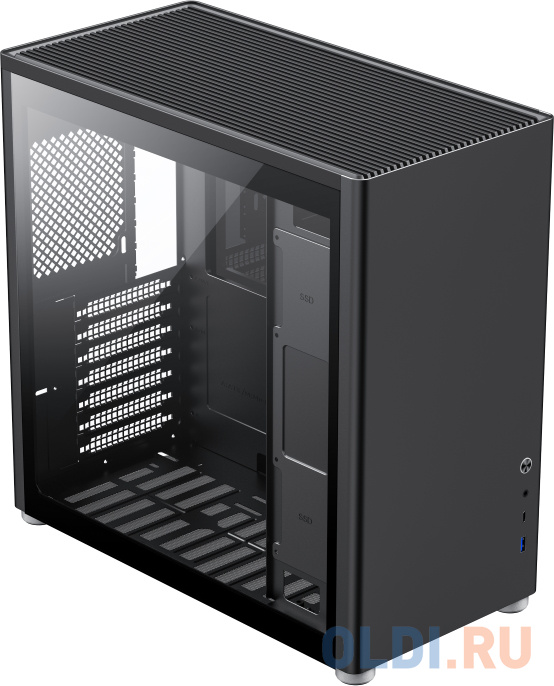 Компьютерный корпус, без блока питания ATX/ Gamemax Spark Pro Black ATX case, black, w/o PSU, w/1xUSB3.0+1xType-C, 1xCombo Audio