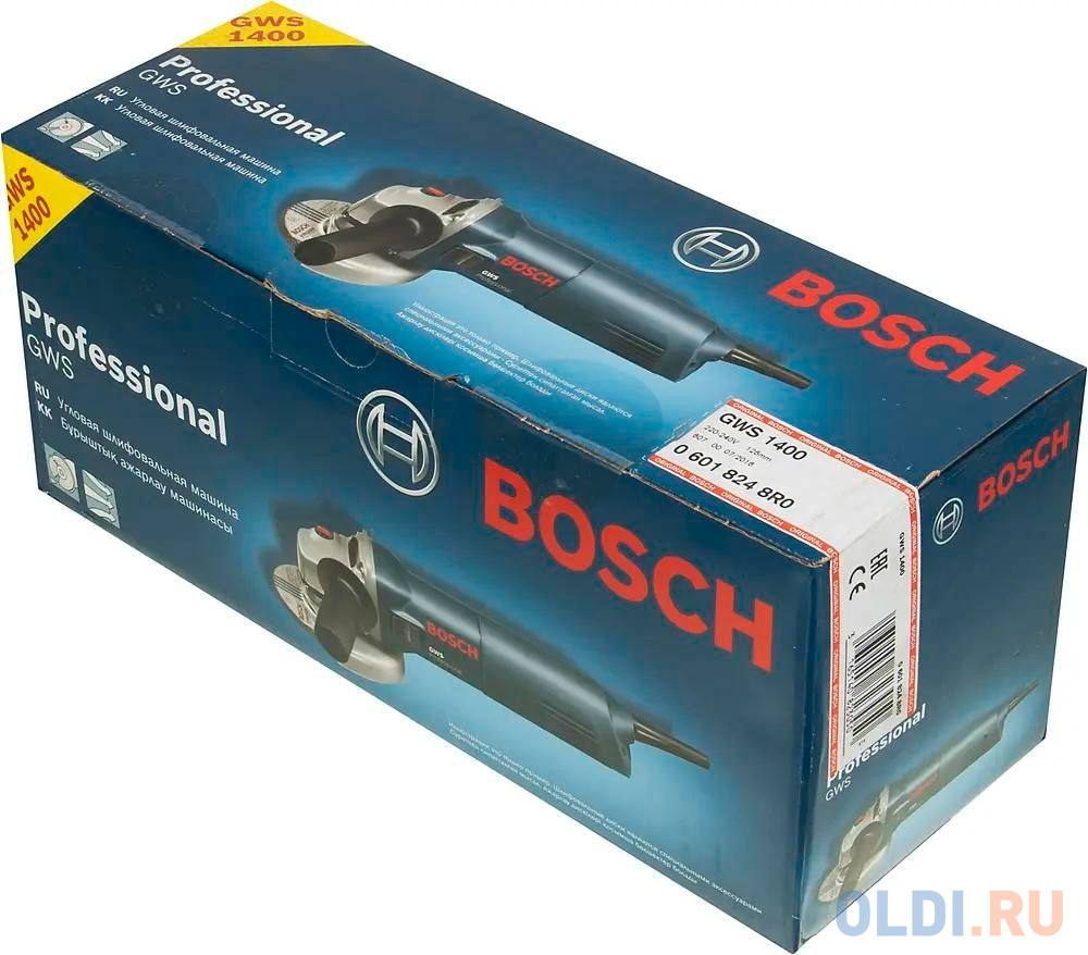 Углошлифовальная машина Bosch GWS 1400 1400Вт 11000об/мин рез.шпин.:M14 d=125мм (0601824806)