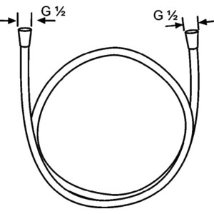 Душевой шланг Kludi Logoflex 160 см, ПВХ, хром (6105605-00)