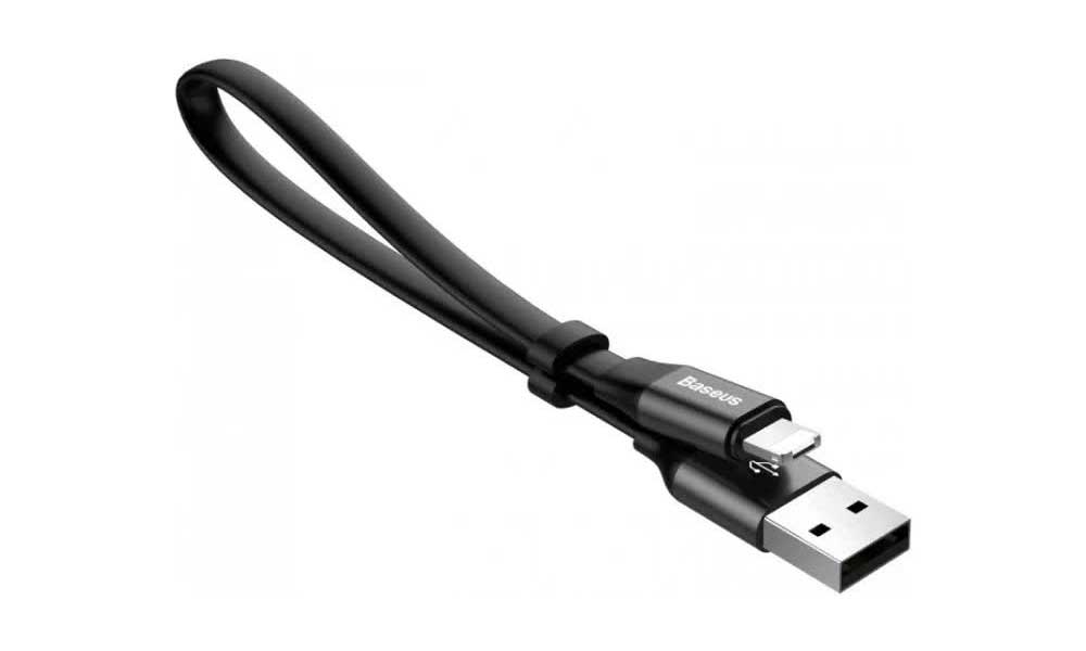 Кабель Baseus Nimble Portable Cable USB - Lightning 23см Black CALMBJ-B01