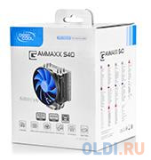 Кулер DeepCool GAMMAXX S40 LGA 2011/ 1366/1156/775/ FM1 All Series/AM2/AM3  4 тепловых трубок+Медное основание TDP: 130Вт