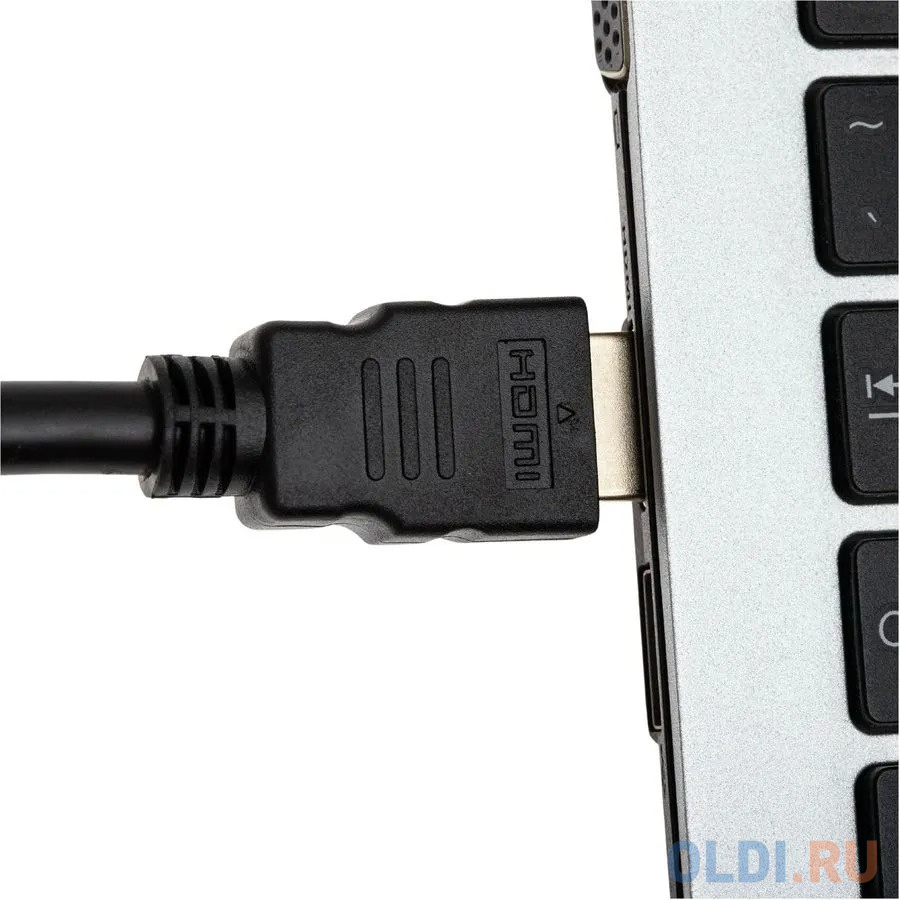 Кабель HDMI 2м Cactus CS-HDMI.2-2 круглый черный