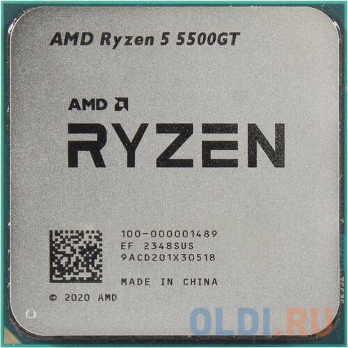 Центральный Процессор AMD RYZEN 5 5500GT OEM (Cezanne, 7nm, C6/T12, Base 3,60GHz, Turbo 4,40GHz, Vega 7, L3 16Mb, TDP 65W, SAM4)