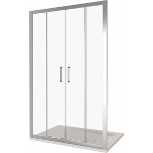 Душевая дверь Good Door Latte WTW-TD 160х185 прозрачная, хром матовый (WTW-TD-160-C-WE) в Москвe