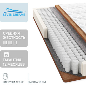 Матрас Seven dreams coco lite hard 190 на 90 см (415395)