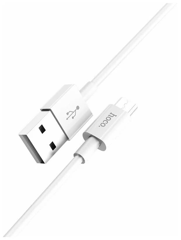 Дата-кабель Hoco X23, USB - Micro USB, белый (72850)