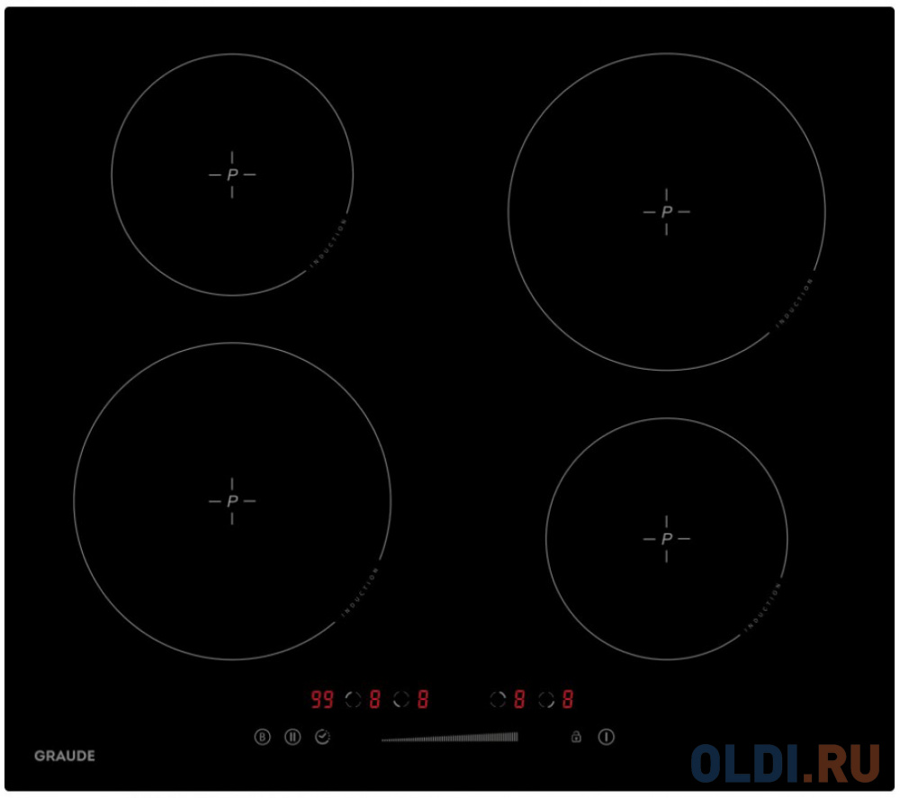 Варочная панель индукционная GRAUDE IK 60.0 черный