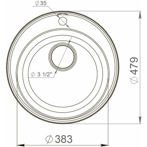 Кухонная мойка и смеситель GranFest Quarz GF-Z08, Grohe BauEdge 31367001 с сифоном, бежевая в Москвe