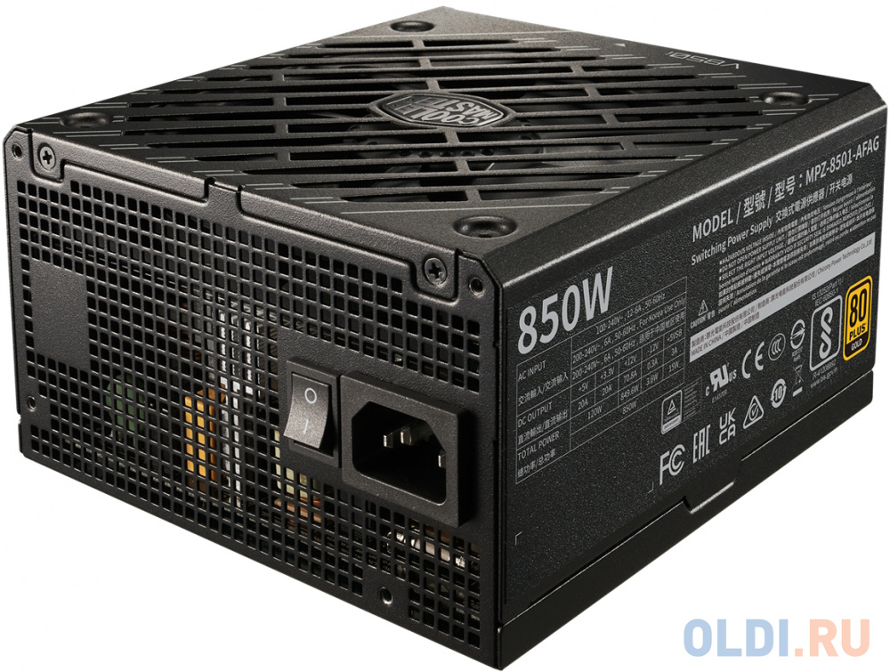 Блок питания 850W/ Power Supply Cooler Master V850 Gold i Multi A/EU cord