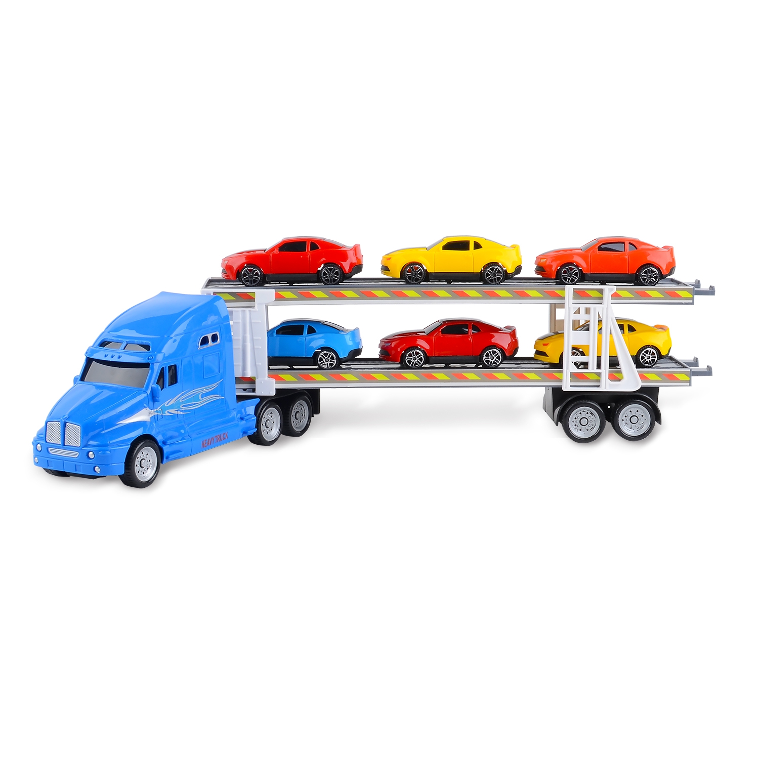 Набор машин Handers "Трейлер: гоночные автомобили", 39 см, синий (HAC1613-120-1//синий)