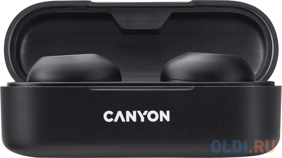 Canyon TWS-1 Bluetooth headset, with microphone, BT V5.0, Bluetrum AB5376A2, battery EarBud 45mAh*2+Charging Case 300mAh, cable length 0.3m, 66*28*24m