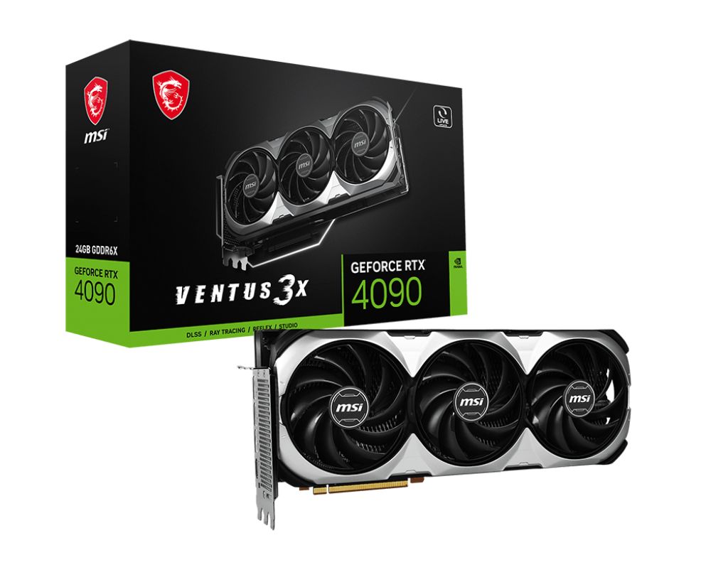 Видеокарта MSI NVIDIA GeForce RTX 4090 24576Mb 384 GDDR6X (RTX 4090 VENTUS 3X 24G OC)