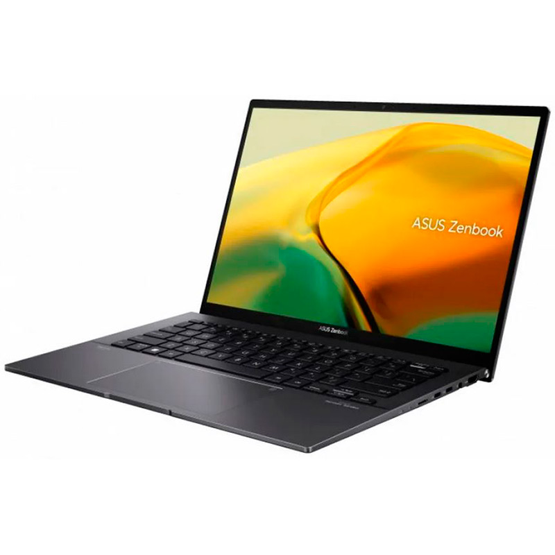 Ноутбук ASUS Zenbook UM3402YA-KP373W Black 90NB0W95-M00Z30 (Русская раскладка клавиатуры) (AMD Ryzen 5 7530U 2.0 GHz/16384Mb/512Gb SSD/AMD Radeon Graphics/Wi-Fi/Bluetooth/Cam/14/2560x1600/Windows Home)