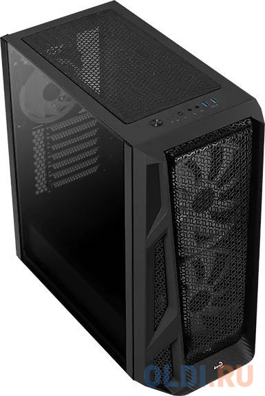 Корпус ATX Aerocool AirHawk Duo-G-BK-v1 Без БП чёрный ACCM-PB19033.11