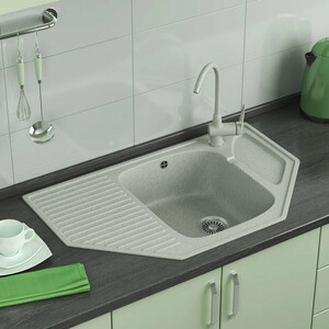 Кухонная мойка и смеситель GreenStone GRS-10-308, GS-005-308 черный