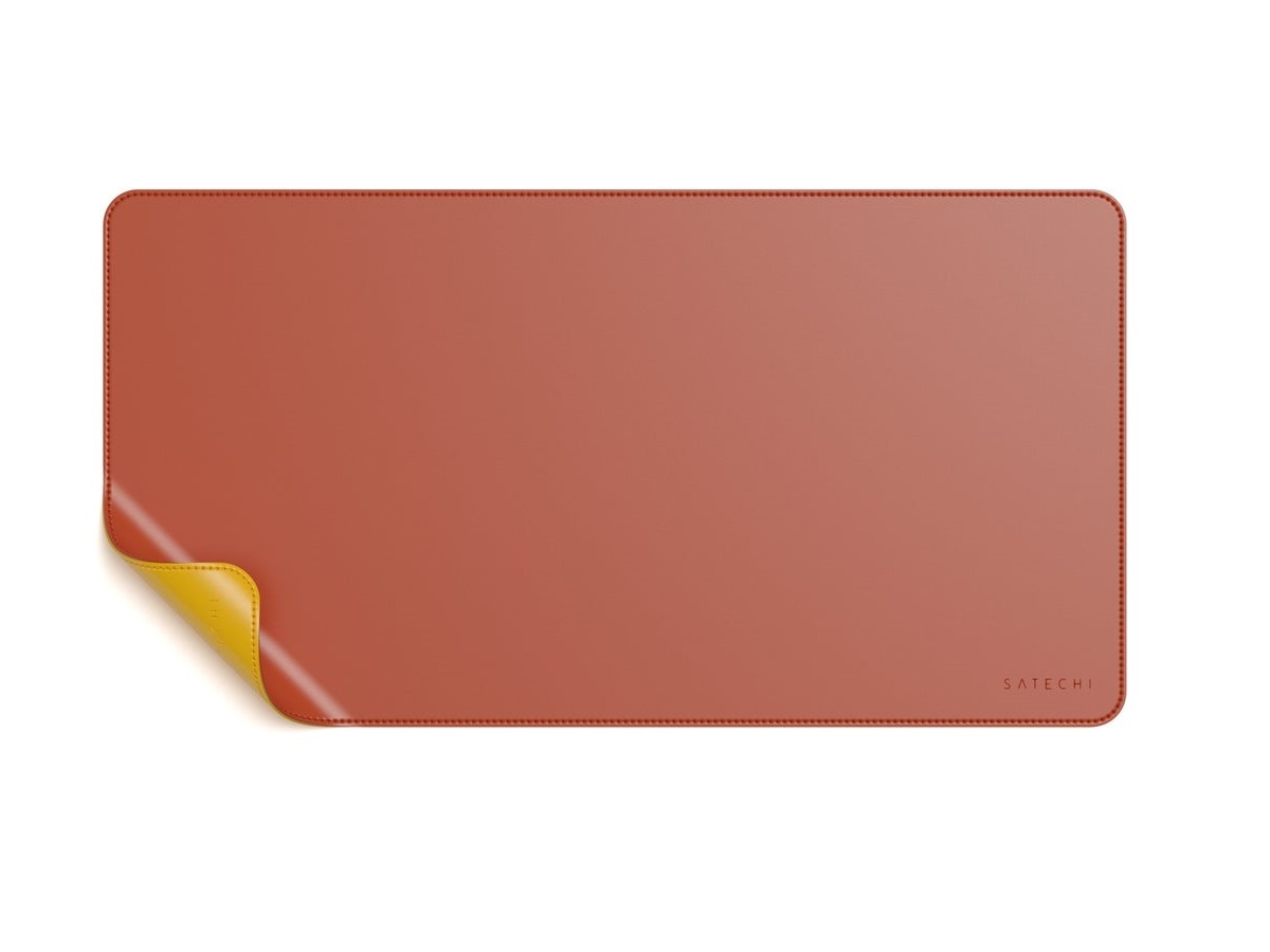 Коврик для мыши Satechi Dual Side ECO-Leather Deskmate, 585*310 мм, Желтый/Оранжевый ST-LDMYO